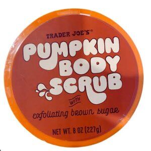 Trader Joe's Pumpkin Body Scrub  with Exfoliating Brown Sugar . 8 oz. NEW 2 pack